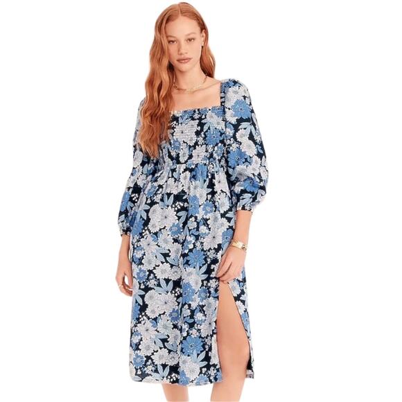 J. Crew Linen Daydream Dress in Zinnia Floral M - Picture 1 of 13